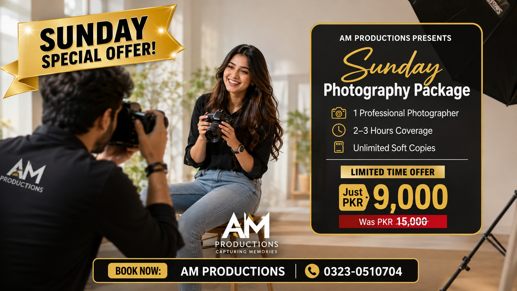 Sunday Special Photography Offer: Premium Coverage at an Unbeatable Price!