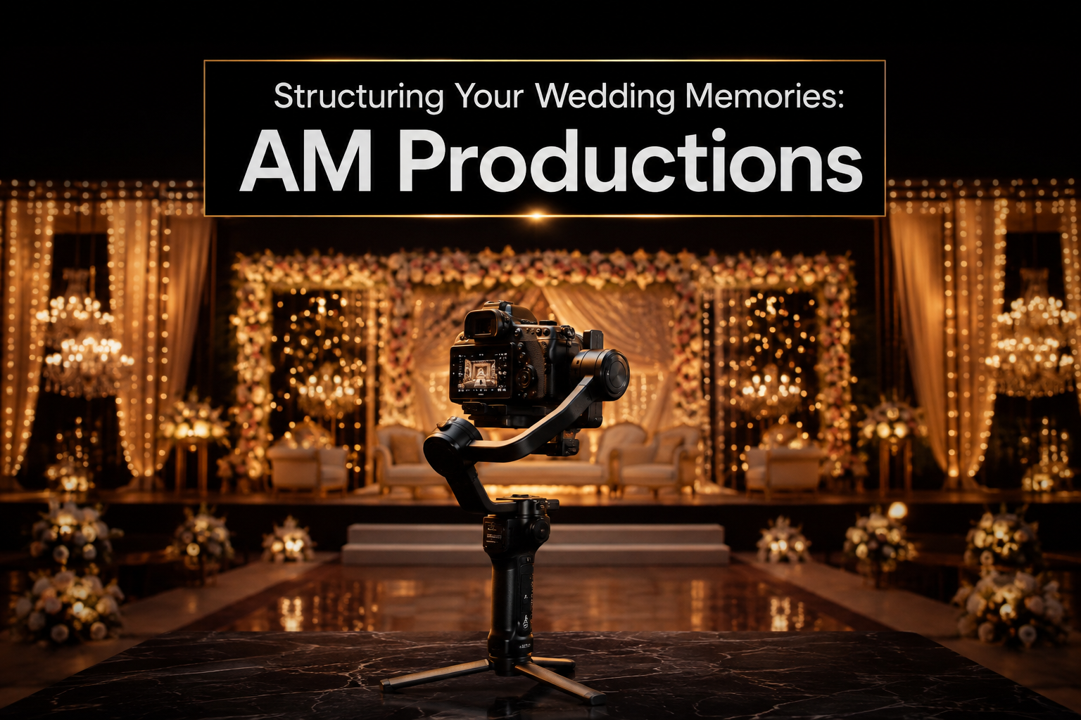Structuring Your Wedding Memories: Professional Packages by AM Productions