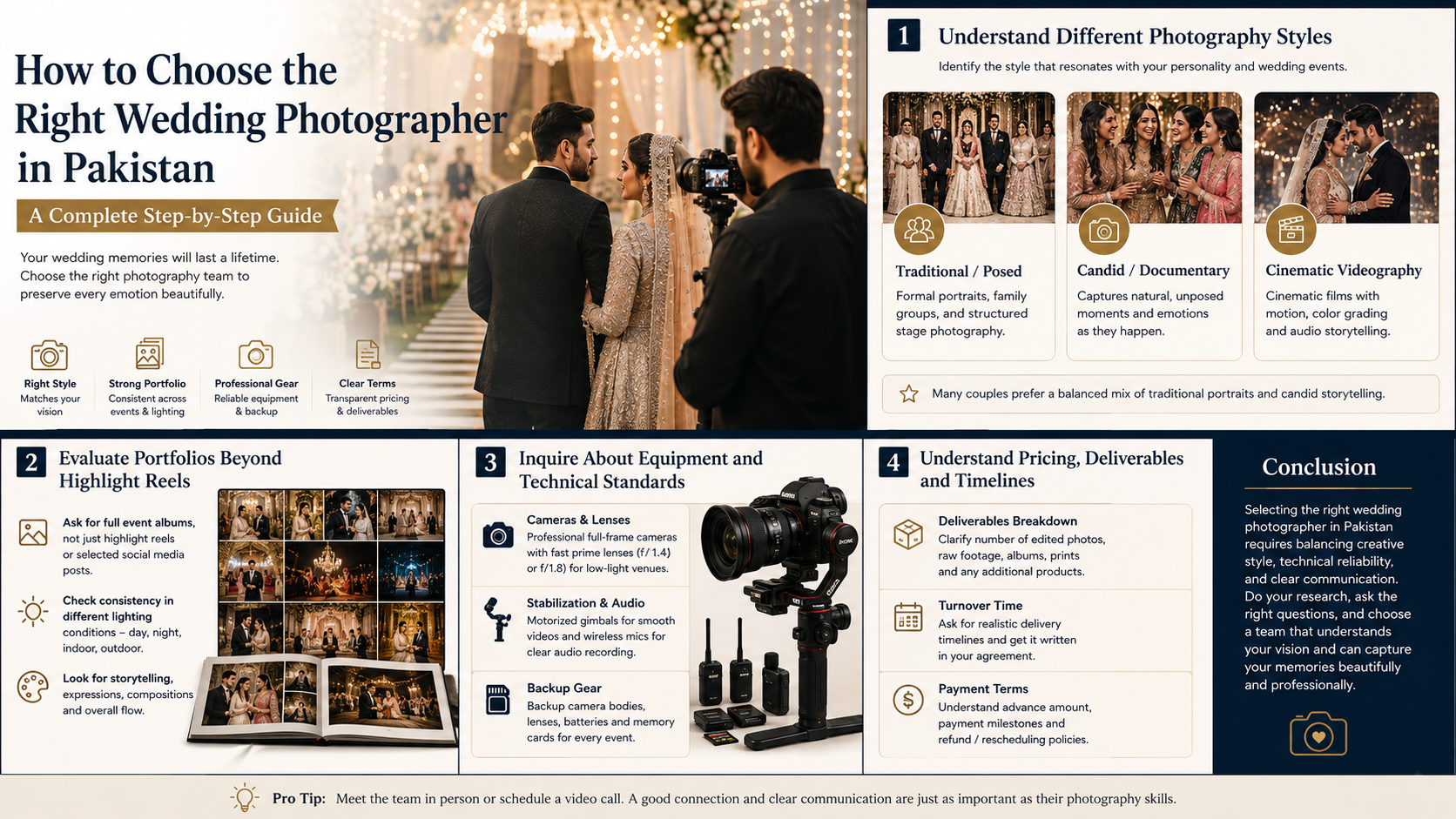 How to Choose the Right Wedding Photographer in Pakistan: A Complete Step-by-Step Guide